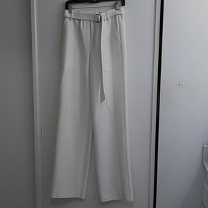 Cream Wide Leg Trousers